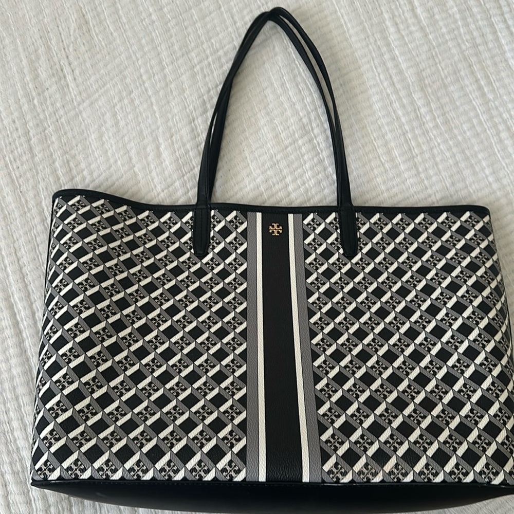 Tory Burch Geo Logo Tote Bag